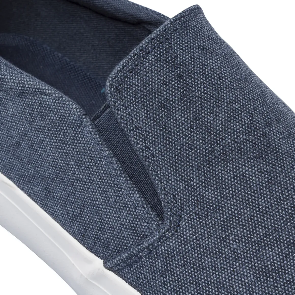 Sneakers slip-on blu da Uomo in tessuto effetto denim US Golf Club