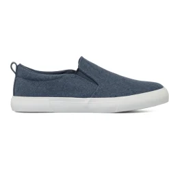 Sneakers slip-on blu da Uomo in tessuto effetto denim US Golf Club