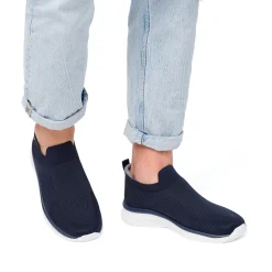 Sneakers slip-on blu navy da uomo Riflessi Urbani