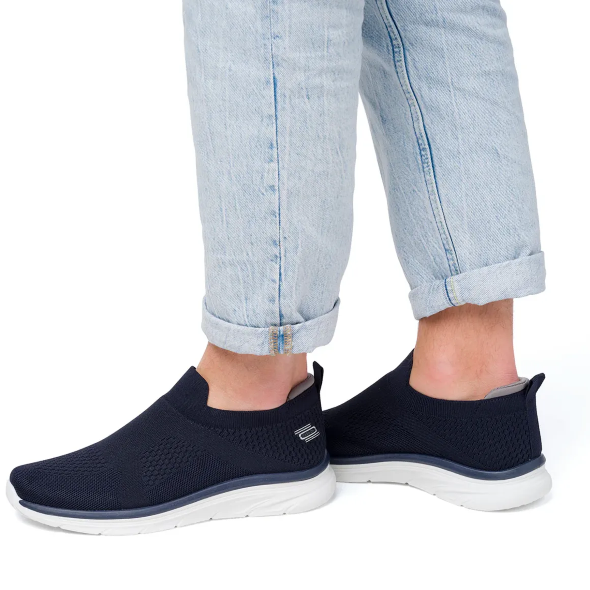 Sneakers slip-on blu navy da uomo Riflessi Urbani