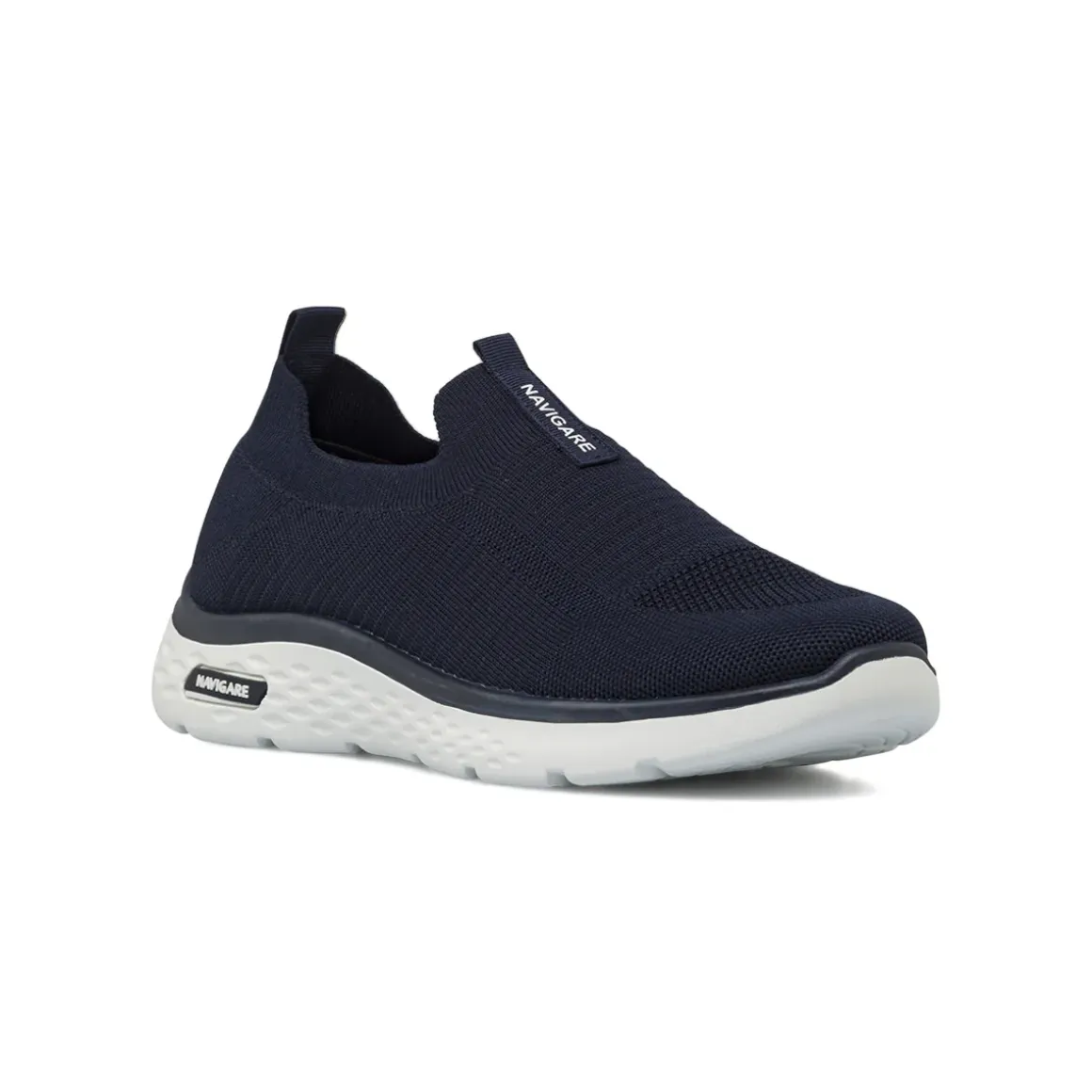 Sneakers Slip-on Blu Uomo in tessuto leggero senza lacci Navigare