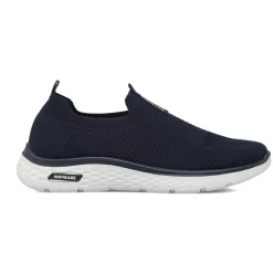 Sneakers Slip-on Blu Uomo in tessuto leggero senza lacci Navigare