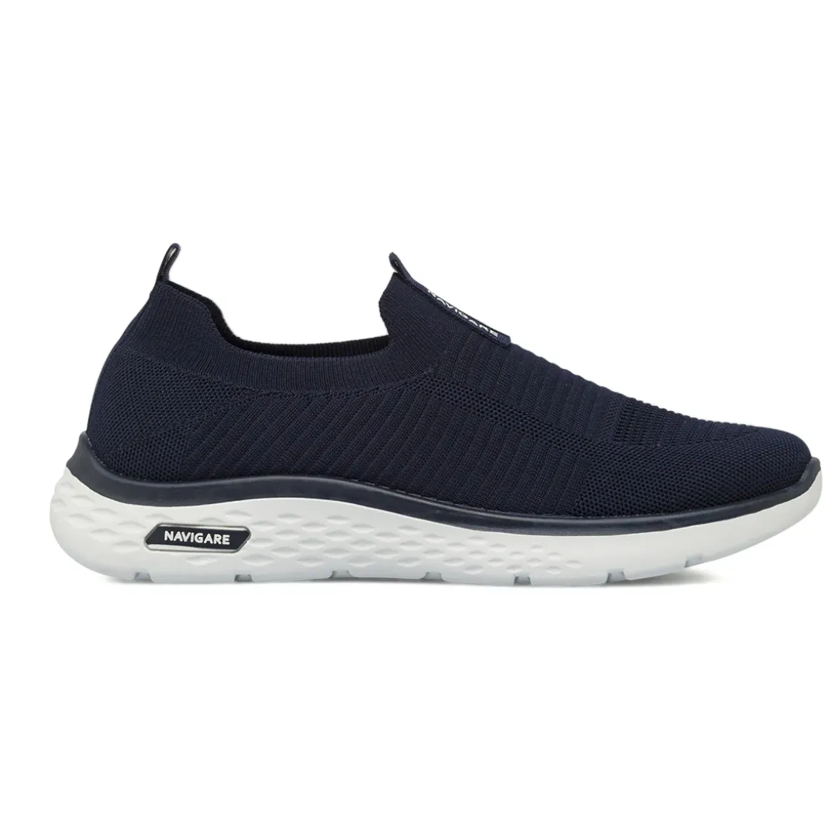 Sneakers Slip-on Blu Uomo in tessuto leggero senza lacci Navigare
