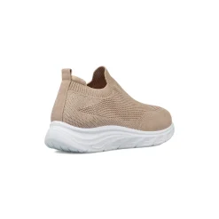 Sneakers slip-on da Donna in tessuto effetto lurex beige Lora Ferres