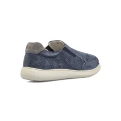 Sneakers Slip-on da Uomo blu con tomaia traforata Lumberjack