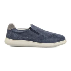 Sneakers Slip-on da Uomo blu con tomaia traforata Lumberjack