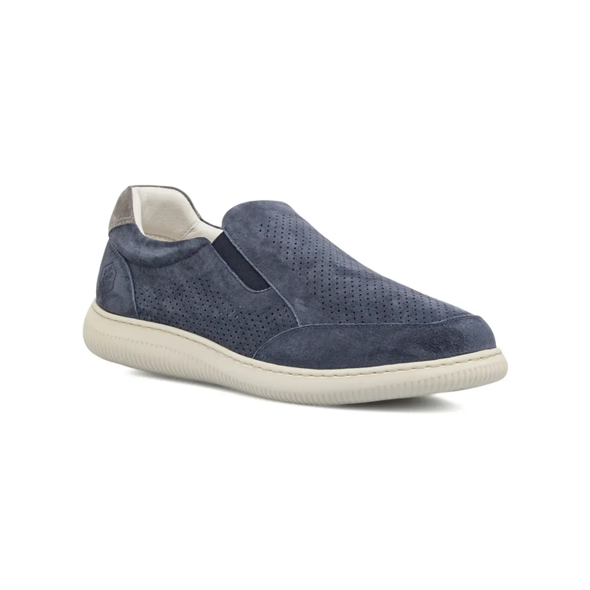 Sneakers Slip-on da Uomo blu con tomaia traforata Lumberjack