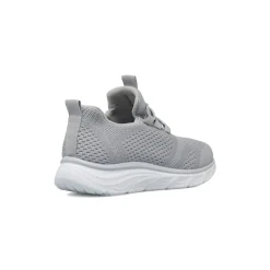 Sneakers slip-on Donna grigie in tessuto con lacci elastici Lora Ferres