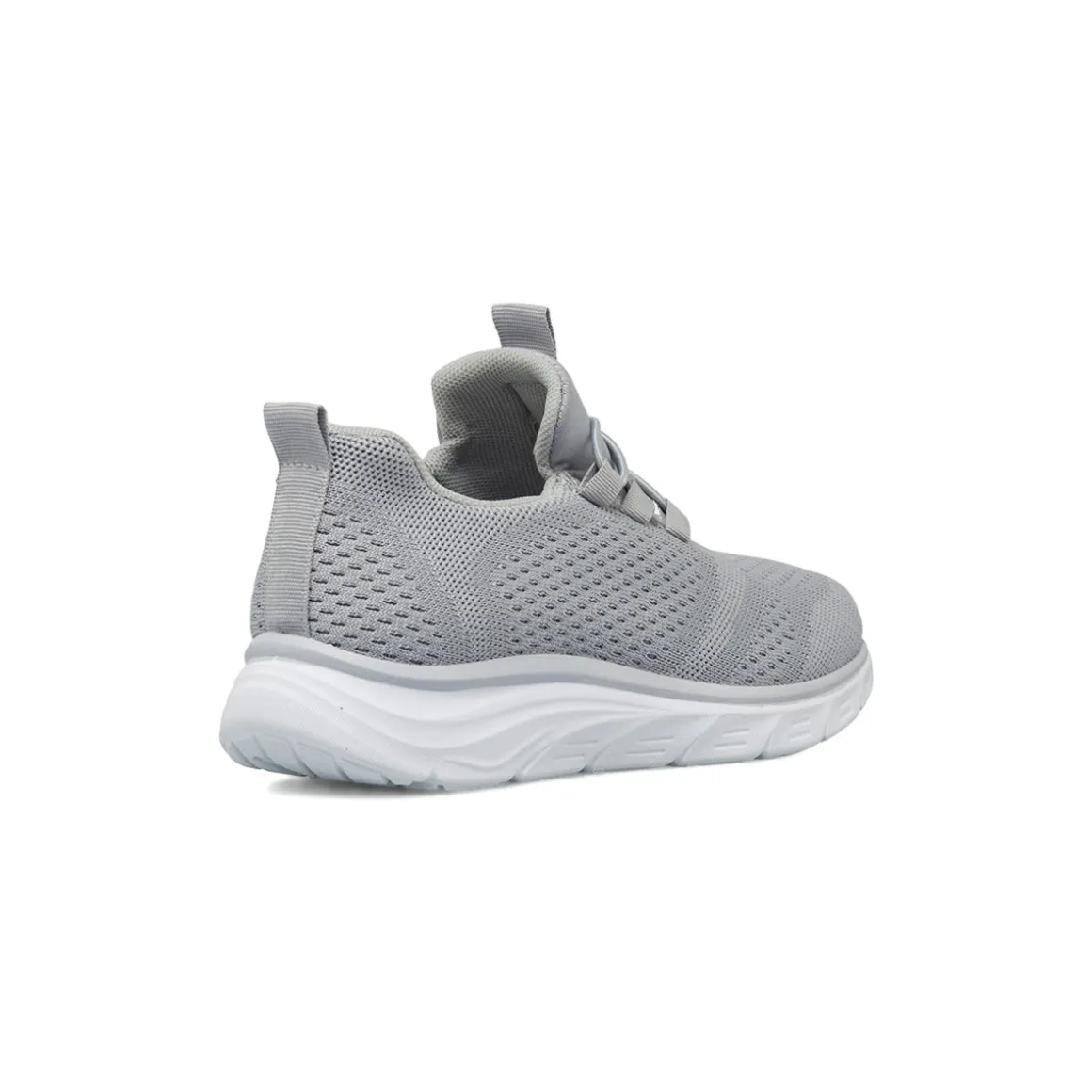 Sneakers slip-on Donna grigie in tessuto con lacci elastici Lora Ferres
