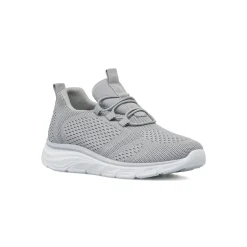 Sneakers slip-on Donna grigie in tessuto con lacci elastici Lora Ferres