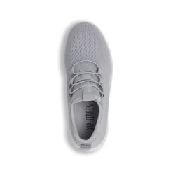 Sneakers slip-on Donna grigie in tessuto con lacci elastici Lora Ferres