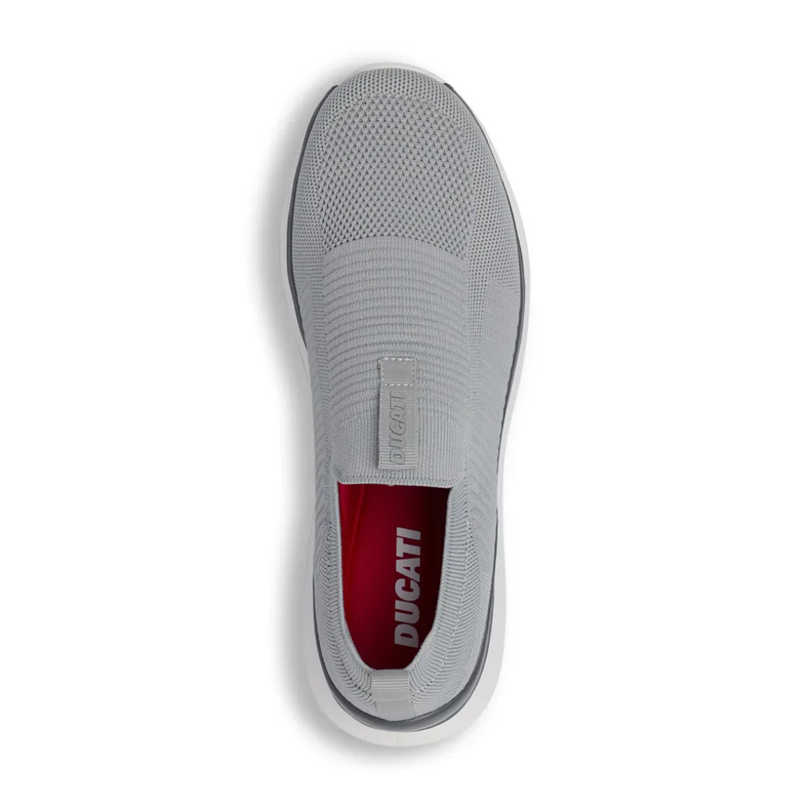 Sneakers Slip-on grigie da Uomo in tessuto mesh traspirante Ducati