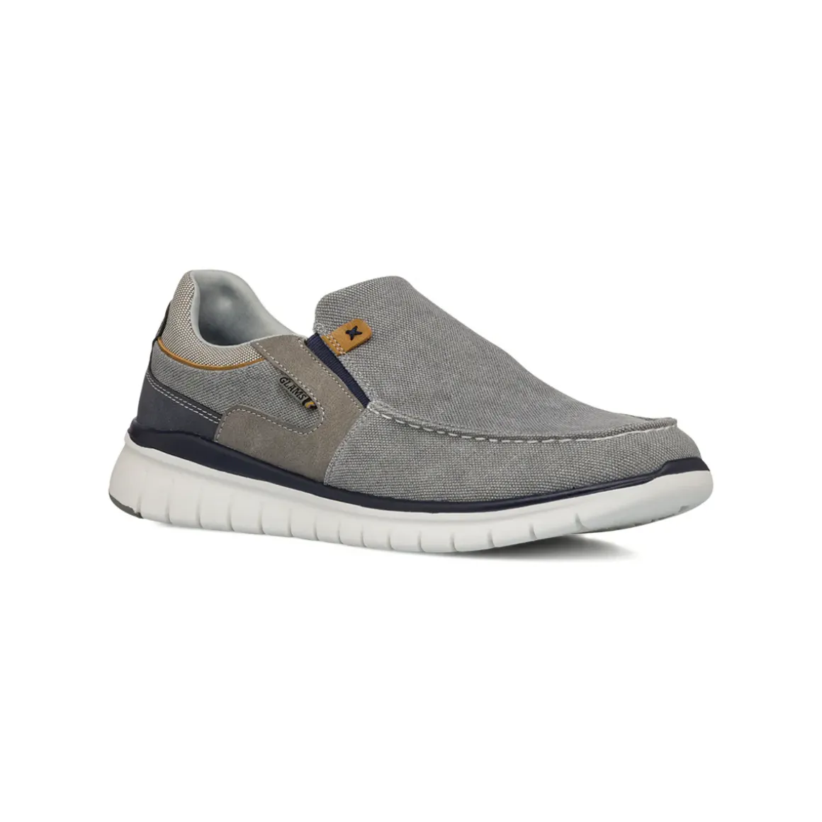 Sneakers Slip-on grigie in tessuto da Uomo Glams