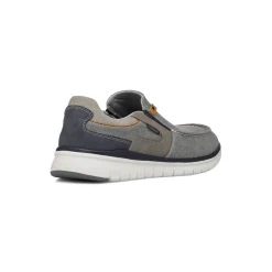 Sneakers Slip-on grigie in tessuto da Uomo Glams