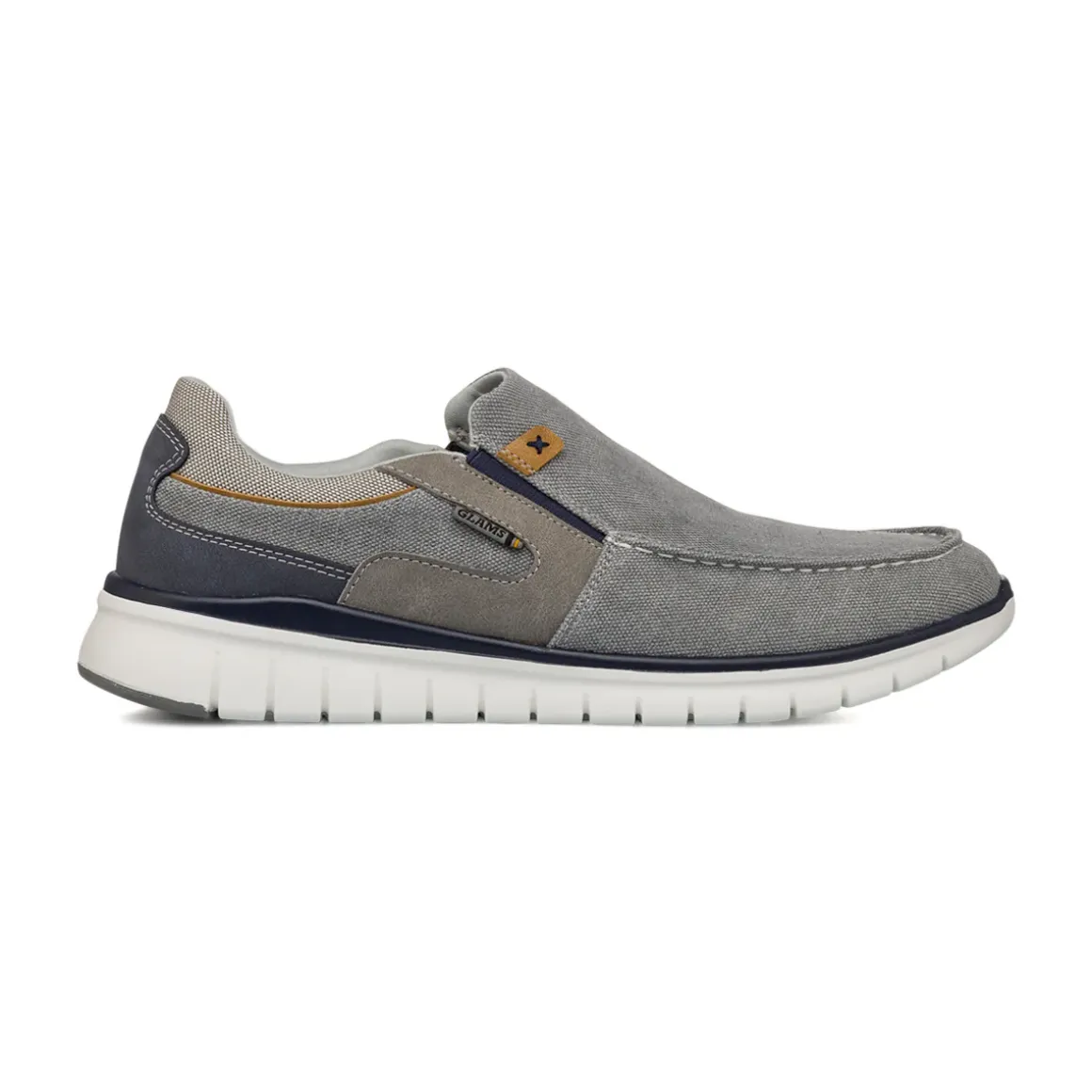 Sneakers Slip-on grigie in tessuto da Uomo Glams