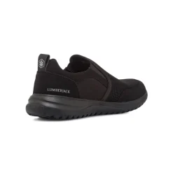 Sneakers Slip-on in tessuto nere da Uomo Lumberjack