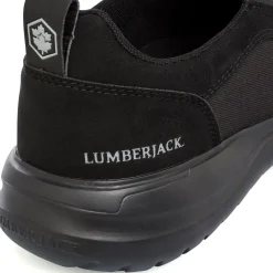 Sneakers Slip-on in tessuto nere da Uomo Lumberjack