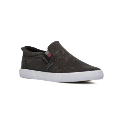 Sneakers slip-on nere da Uomo in tessuto effetto jeans Nautica