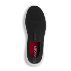 Sneakers slip-on nere da Uomo in tessuto tecnico a calzino Ducati