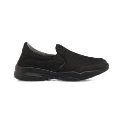 Sneakers Slip-on Nere Donna in tessuto con Memory Foam Lumberjack