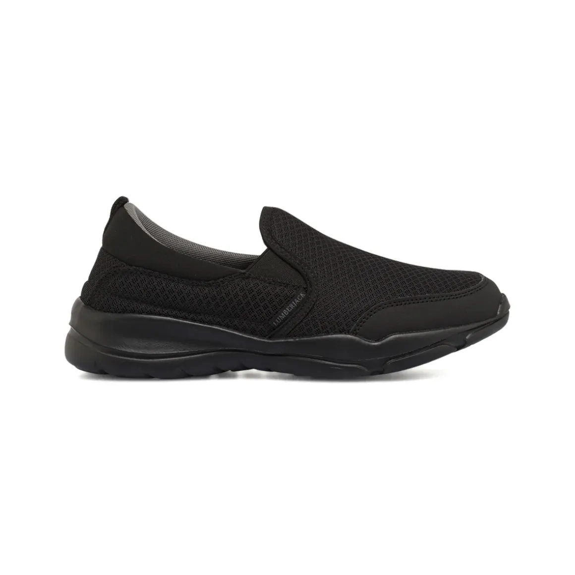 Sneakers Slip-on Nere Donna in tessuto con Memory Foam Lumberjack