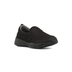 Sneakers Slip-on Nere Donna in tessuto con Memory Foam Lumberjack