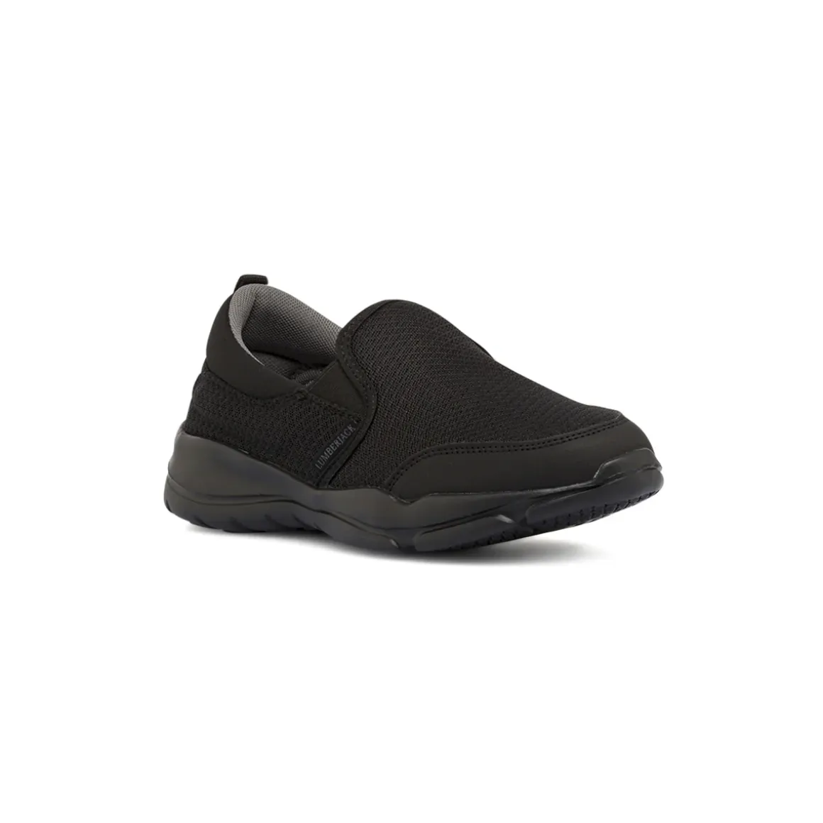 Sneakers Slip-on Nere Donna in tessuto con Memory Foam Lumberjack