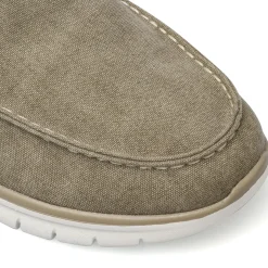 Sneakers slip-on Taupe da Uomo in tessuto con cuciture a rilievo Glams