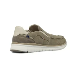 Sneakers slip-on Taupe da Uomo in tessuto con cuciture a rilievo Glams
