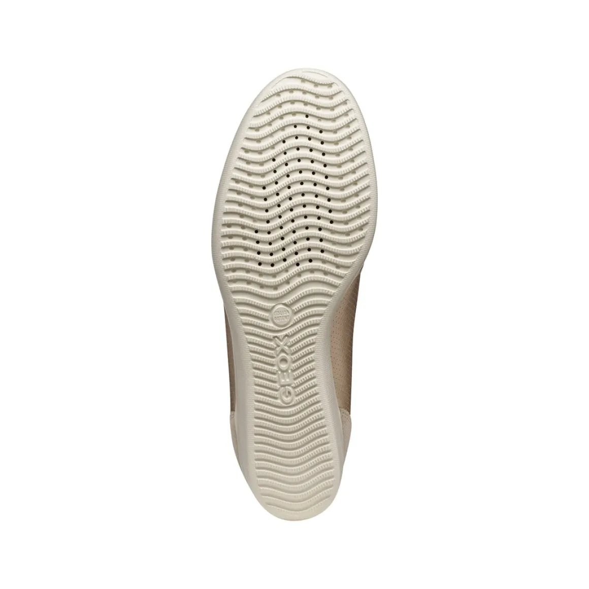 Sneakers slip-on traspiranti oro da Donna con suola alta Geox Stardust