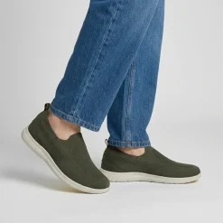 Sneakers Slip-on verdi da Uomo in tessuto mesh Jeep Spirit
