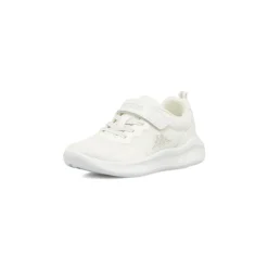 Sneakers Sport da bambino bianche Kappa con chiusura a strappo in mesh