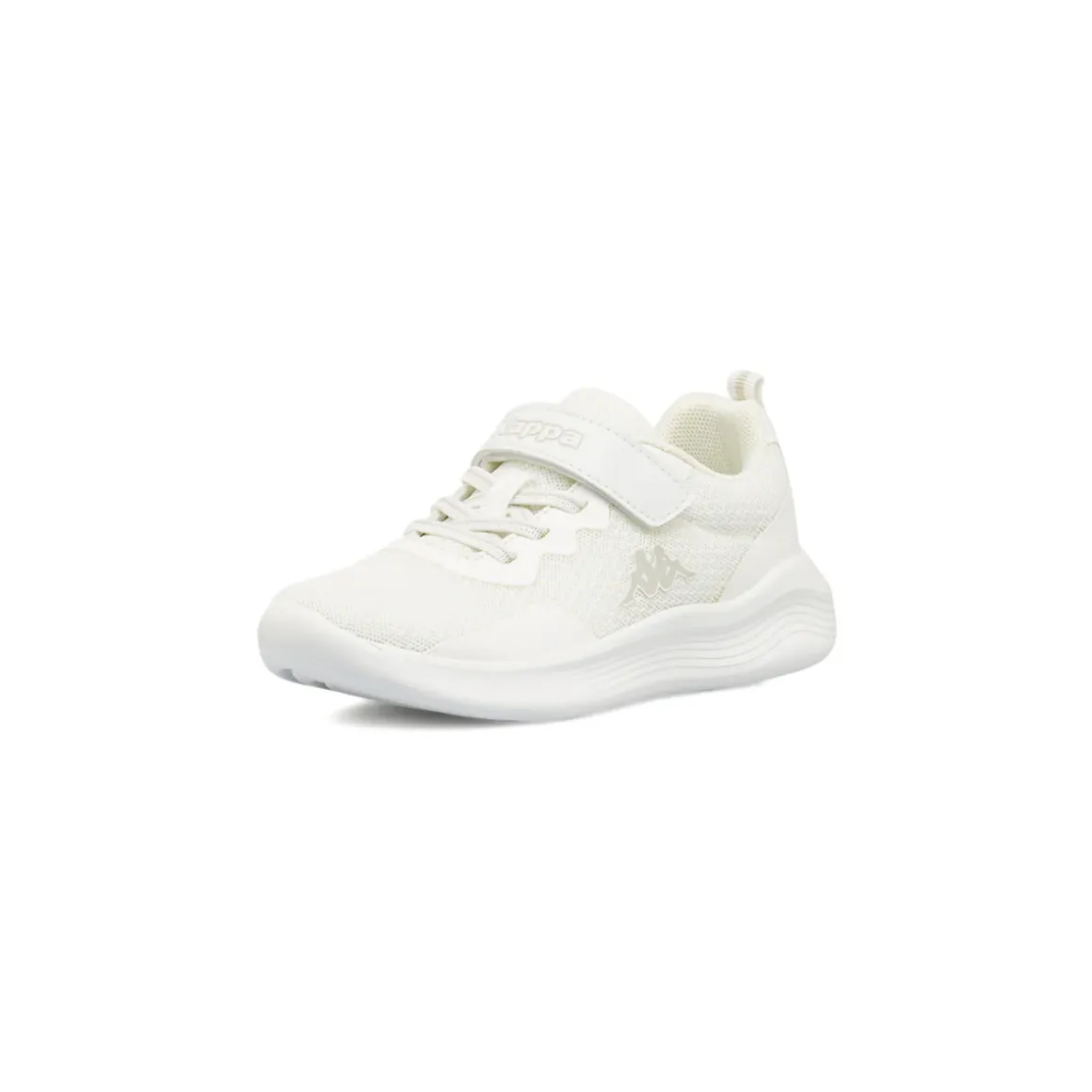 Sneakers Sport da bambino bianche Kappa con chiusura a strappo in mesh