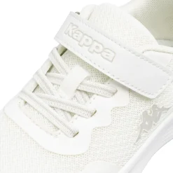 Sneakers Sport da bambino bianche Kappa con chiusura a strappo in mesh