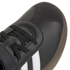 Sneakers sport da bambino e bambina in pelle nere adidas VL Court 3.0