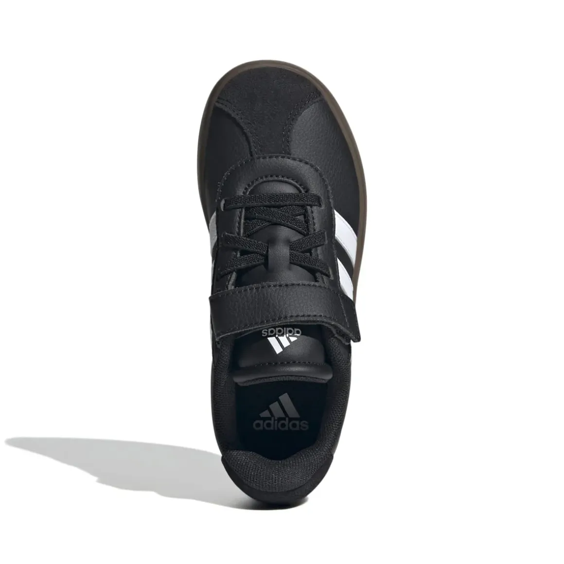 Sneakers sport da bambino e bambina in pelle nere adidas VL Court 3.0