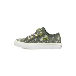 Sneakers Sport da bambino Kappa verdi mimetici con strappo