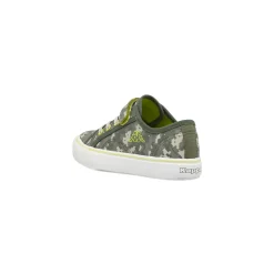 Sneakers Sport da bambino Kappa verdi mimetici con strappo