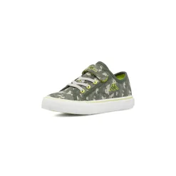 Sneakers Sport da bambino Kappa verdi mimetici con strappo
