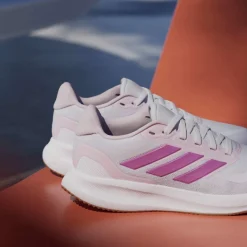 Sneakers Sport da donna bianche in mesh adidas RUNFALCON 5