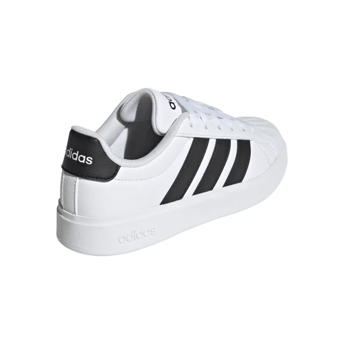Sneakers sport da ragazzo bianche con dettagli neri adidas STREETTAL