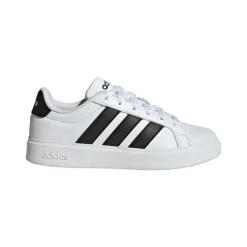 Sneakers sport da ragazzo bianche con dettagli neri adidas STREETTAL