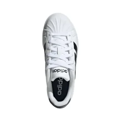 Sneakers sport da ragazzo bianche con dettagli neri adidas STREETTAL