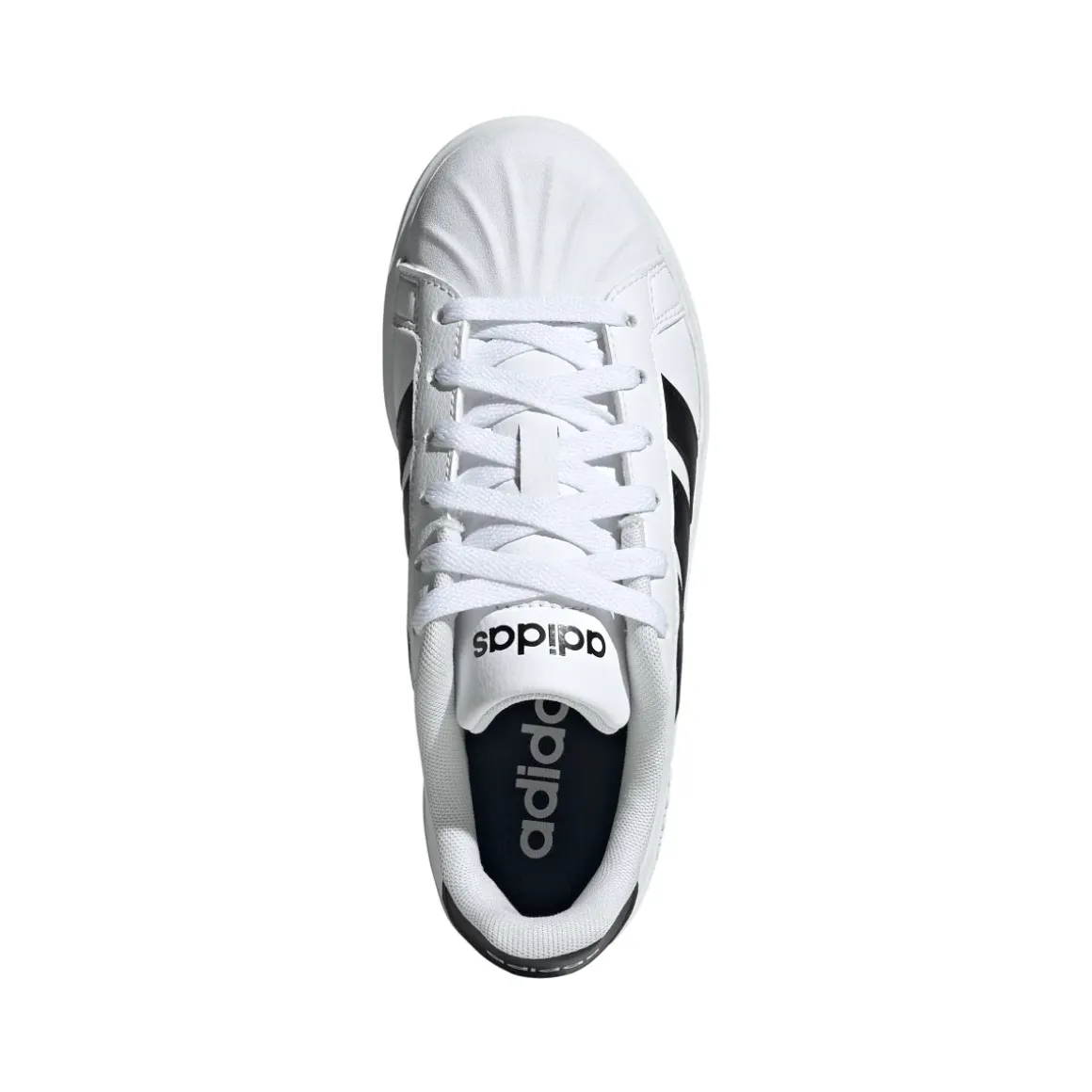 Sneakers sport da ragazzo bianche con dettagli neri adidas STREETTAL
