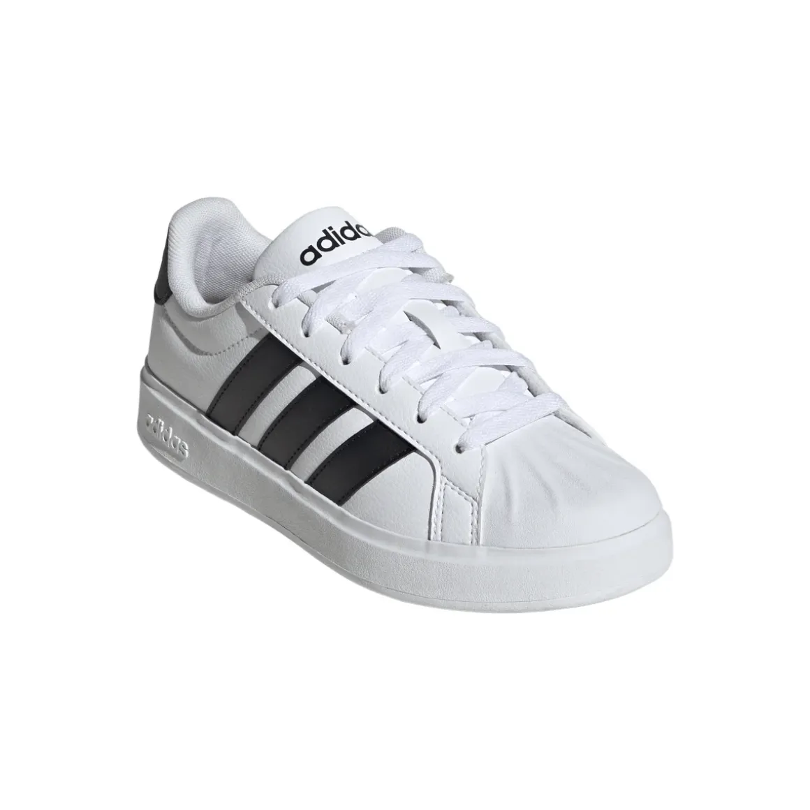 Sneakers sport da ragazzo bianche con dettagli neri adidas STREETTAL