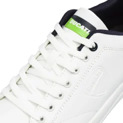 Sneakers Sport da uomo bianche con dettagli verde fluo Ducati