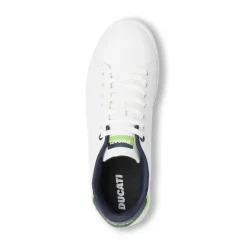 Sneakers Sport da uomo bianche con dettagli verde fluo Ducati