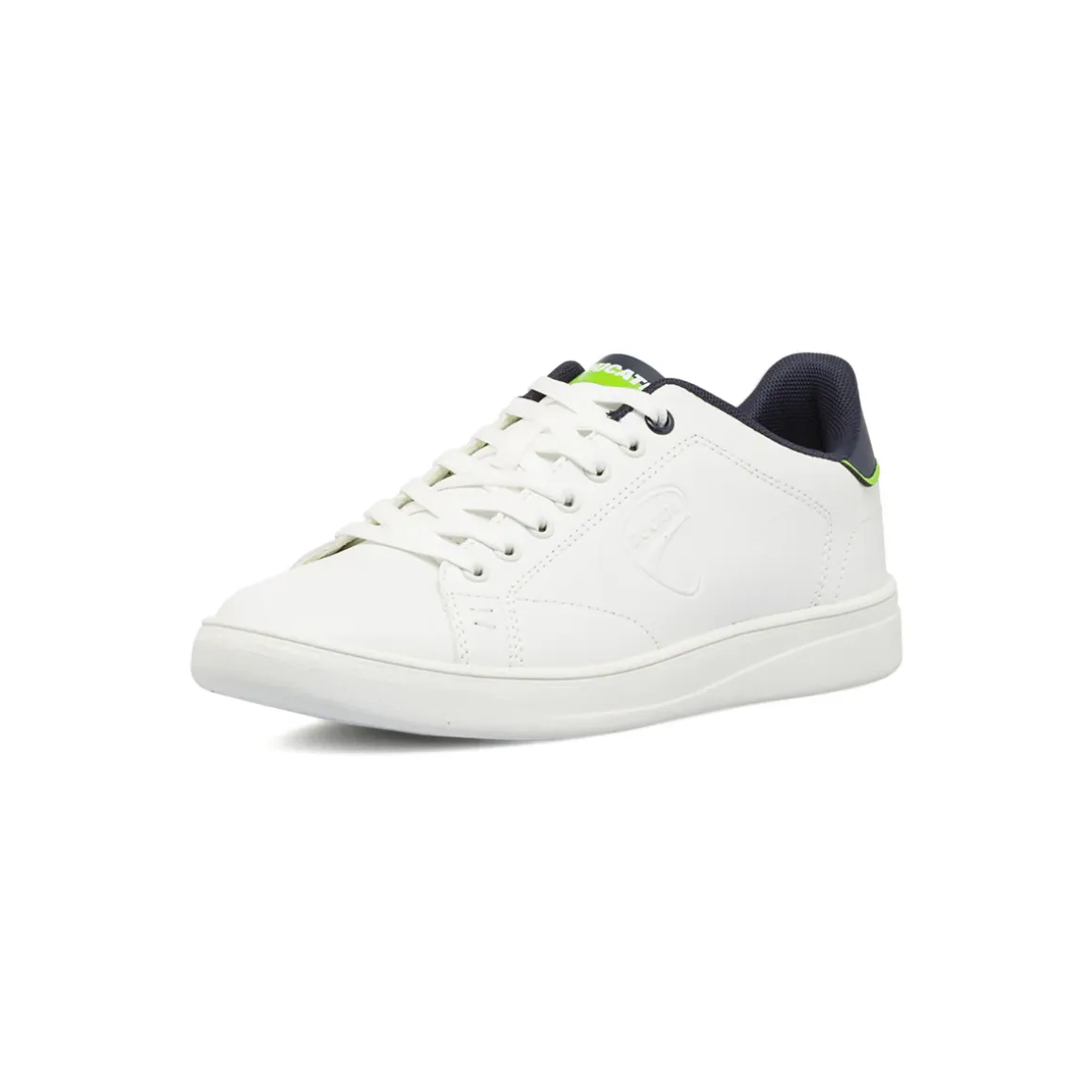 Sneakers Sport da uomo bianche con dettagli verde fluo Ducati