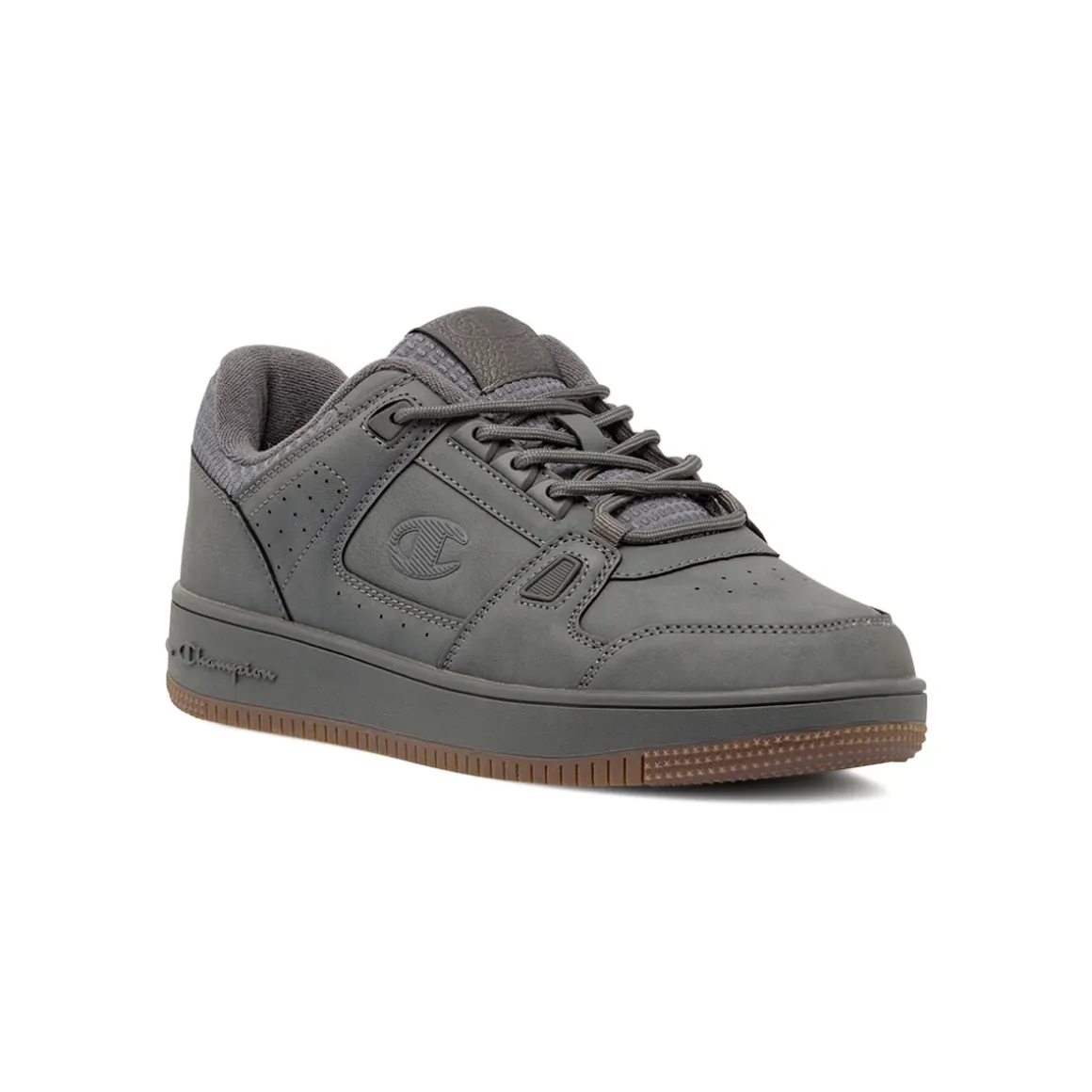 Sneakers Sport da uomo grigie Champion con suola marrone
