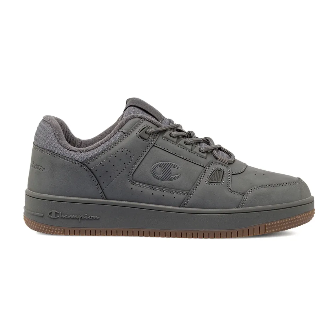 Sneakers Sport da uomo grigie Champion con suola marrone